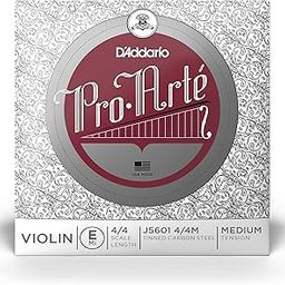 D'Addario J5601 4/4M Pro-Arte Nylon violin Strings, Medium-image-15