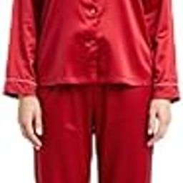 Bold Red Silky Pajamas – Feminine Fit with a Touch of Luxury-image-16