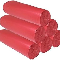 MJEXIM Red Color Biodegradable 19x21 pack of 6 Roll-image-56