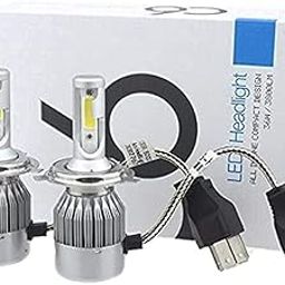PA C6 H-4 All In One Compact Design 36W/3800LM Led Headlight Conversion Kit Car High/Low Beam Bulb Driving Lamp 6500K (Pack of 2) White For Honda CB Unicorn 150-1
