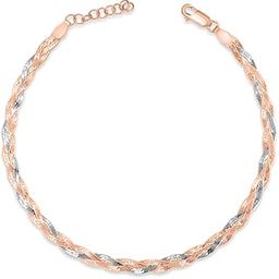 925 Sterling Silver Anklet (Single) | Gift for Women & Girls | With Certificate of Authenticity & 925 Hallmark-image-17