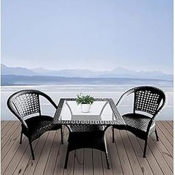 Rattan India |D-8 Patio|Indoor| Outdoor| Living Room | Balcony | Garden | Chair Table Set 2+1 (2 Chair + 1 Table)|Furniture Set |Coffee Chair Set-image-51