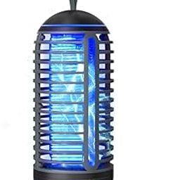 Bug Zapper 2500mAh Rechargeable Outdoor Lamp, 2 in 1 Wireless Mosquito Killer Electric Trap, Ideal Indoor for Patio, Home, Yard, Garden, Camping (Black) 1-image-81