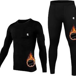 Thermal Polyester Spandex Men's Sports Running Set Compression Shirt + Pants Skin-Tight Long Sleeves Quick Dry Fitness Tracksuit Gym Yoga Suits Underwear Set-image-98