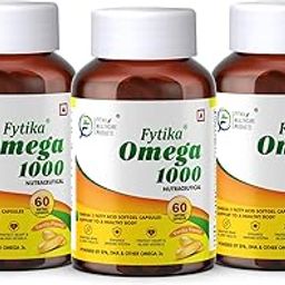FYTIKA Omega 3 Fish Oil 1000mg | Omega 3 Fatty Acid Capsule enriched with EPA 360mg + DHA 240mg and Other Omega Fatty Acids 400mg (180 Capsules)-21