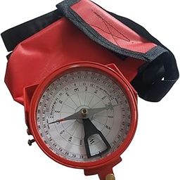 The Antique's Lab Vintage Clinometer Compass Aluminum and Brass Pocket Transit for Geologists Professors Teachers and Students Fully Functional Antique Outdoor Camping Tool with Canvas Cover-28