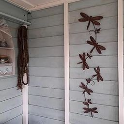 ARTISOUL® Iron Dragonfly Wall Art Artwork Ornament For Indoor Outdoor Living Room Home 60X36 Cm | Home Decor | Figurines-image-28