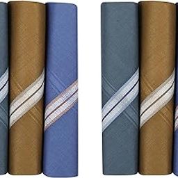 Men's Woven Cotton Hankies | Soft Fabric | Edge Stitch | Moisture Absorbent | Dark Colours-image-17