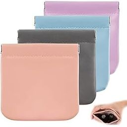 CASSARINA Cosmetic Bag Pocket Cosmetic Bag for Women Girls Self Closing Makeup Pouch Cute Mini Makeup Bag Waterproof Portable Small Makeup Bag for Purse Travel Storage Bag (Multicolor) (2 pcs)-image-81