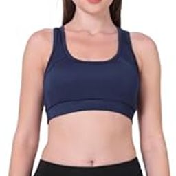 Women's Polyester Everyday Full Support Non Wired Full Coverage Sports Bra-image-41