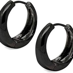 Mens Jewellery Valentine Small Black Kaju Bali Ear rings Hoops earrings Piercing Earring Set For Men Gents & Boys-image-95