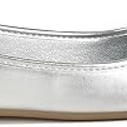 Rhinestone Buckle Metallic Ballerinas-image-14