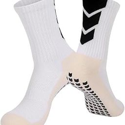 Mens Grip Socks Soccer Non Slip Socks, 1 Pair Hospital Socks with Gripper Pads, Anti Slip Pilates Socks, Training Soccer Socks-34