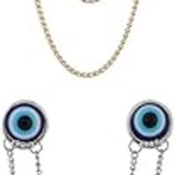 ™ 2pcs Men's Suits Blue Eyes Tassel Chains Shirt Collar Lapel Buckle Brooch | Pins & Brooches | Fashion Jewelry-image-63