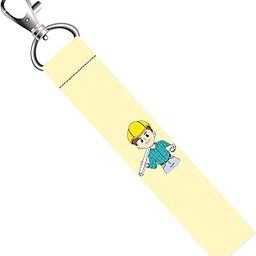 Boy Engineer Lanyard Tag with Swivel Lobster for Gift Luggage Bags Backpack Laptop Bags L X H 5 X 0.8 INCH-image-75