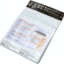 SECUREMENT Plastic Courier Bag/Envelopes/Pouches/Cover With Pod (55 Microns) Tamper Proof/Security Bag (100, 10X12)-65