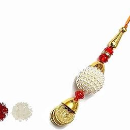 AR Rama Pearl Chuda Latkan Rakhi Set For Women-10