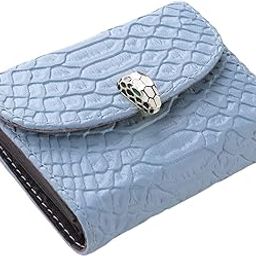Kuber Industries Wallet for Women/Men | Card Holder for Men & Women | Leather Wallet for ID, Visiting Card, Business Card, ATM Card Holder | Slim Wallet | Button Closure, Blue-70