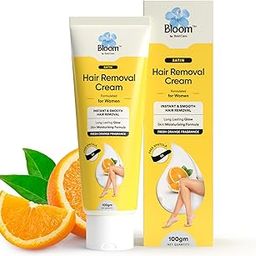 Bloom - Hair Removal Cream (Orange) - with Spatula (100gm)-picture-52