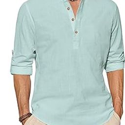 Men Pure Cotton Slim Fit Full Sleeve Short Kurta | Super Soft Stylish Kurta for Any Occasions (KRTBTN25)-image-85
