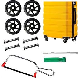 MyViradi Luggage Wheels Only for Replacement and Repai for VIP, Safari, Skybag, Amrican Tourister Suitcases Rubber Wheels for Luggage Parts (5 CM, 4WHEEL+Cutter+Screw Driver)-image-13