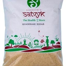 S Siddhagiri's SATVYK THE HEALTH re STORE Desi Khand (Set of 3 - 3kg) - Unrefined Khandsari | Raw Khand | Unprocessed Sugarcane Khandsari Sugar | Khandsari Sugar | Chemical Free Khand | Pesticides Free Khandsari | Sulphur-free Khand Sugar-image-13