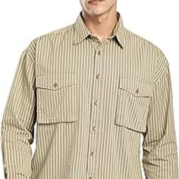 Herringbone Striped Overshirt for Men-picture-45