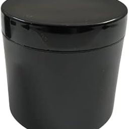 [ WHOLESALE Pack of 60 PCS 100 Gram Black Plastic Cosmetic containers Empty Set for DIY Creams , Body Butter, lotions, Travel friendy Jars , Comes with Inner lid-34