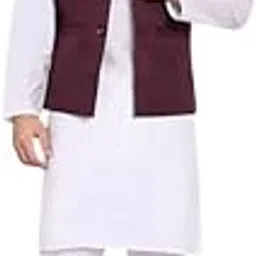 rocksy Men Nehru Jacket, Waistcoat for Men, Modi Jacket for Stylish Casual & Formal Wear for Festival & Wedding-picture-16