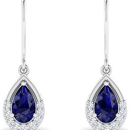 925 Silver Blue Curve Floret Earrings for Women | 92.5 Sterling Silver and Diamond like Brilliance Sparkling Zirconia for that Stunning Shine | Lovely Gift-image-38