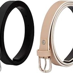 Women's Vegan Leather Belt (Pack of 2)-picture-13