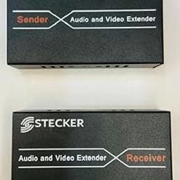Stecker HDMI Extender Tx Transmitter, Rx Receiver - Via Cat6 Rj45 Cable Extension for PS3 PS4 Xbox TV Upto 60M-31