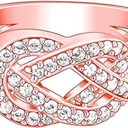 925 Silver Rose Gold Celtic Knot Ring,Fixed Size,Indian - 13| Gifts for Women and Girls | With Certificate of Authenticity and 925 Stamp | 6 Months Warranty*-image-17