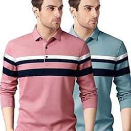 Men's Regular Fit Polo T Shirt |Full Sleeves |Collar Tshirts | Casual T-Shirt for Men-image-51