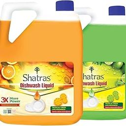 Shatras 5 L Liquid Dish Wash Gel With Active Green Lime, Mild Fragrance Removes Odour, Easy Lather & Easy Rinse Off Formulation, Leaves No White Residue, Safe On Hands (Pack Of 2)-image-34