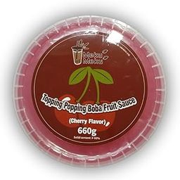 Meku Meku Popping Boba Delicious cherry Flavour Juice 660g (Imported)-image-79