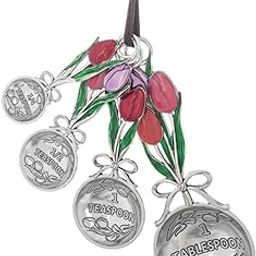 Ganz Easter Tulip Tableware Measuring Spoons, Set of 4, Kitchen Accessories, EA16602-image-54