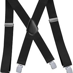 Suspenders for Men Fashion Elastic Straps for Wedding Formal Events Business Black-image-14