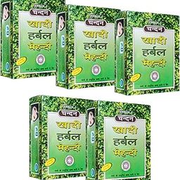 Chandan Khadi Herbal Mehndi Henna (BOX, BLACK) (Pack of 5, 400 grms total)-image-18