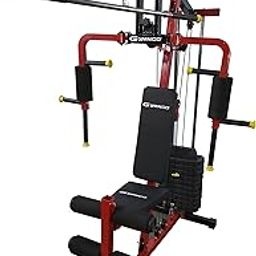 GYMNCO Multistation Home Gym Machine All in One Home Gym Equipments Workout Machine Chest Biceps Shoulder Back Triceps Legs Muscle Multiple Exercise at Home, Black-22
