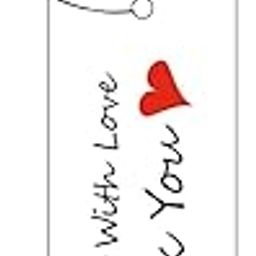 Handmade with Love White Kraft Paper Gift Tags with String for Wedding, Parties Events and Many Occasions. (Pack of 100)-image-50
