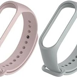 Estrenar Mi Band 3 Strap/Mi Band 4 Strap Original Soft Silicone Adjustable Replacement Wristband Straps, Belt, Bands for Xiaomi M3 & M4 Fitness Band (Device not Included)-2