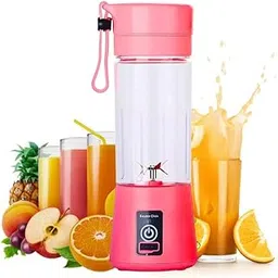 Drumstone (Exclusively 𝟭𝟬+𝟱 Year Warranty) USB Rechargeable Electric Juicer/Blender for Smoothies and Shakes, 380ml Capacity With USB Connectivity_KT123-picture-38