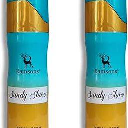 Ramsons - SANDY SHORE Deodorant Spray | 200 ML x 2 | Body Perfume For Women | TN - Mint, Lavender, Bergamot, Mandarin orange | MN - Sea grass, Ginger, Jasmine, Rose | BN - Musk, Sandalwood, Cedar-image-42