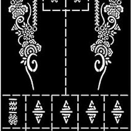 VANVATI Easy Stick Mehndi Stencils for Gorgeous Hand Designs Without Any Mess Or Effort-image-51