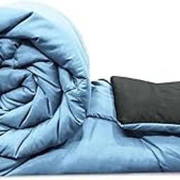 BSB HOME Summer Razzai All Season 220 GSM Ac Comforter Super Soft Fluffy Comforter (90" X 86" Inches/220Cm X 228Cm) - Double Bed Comforter|Silver & Black| Lightweight| Microfibre-19