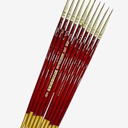polo Synthetic Hair Round Brushes | 1 Pack of 10 | Professional Fine Detail Paintbrush Set for Artists, Miniature & Acrylic Painting | Soft Bristles for Precision & Smooth Strokes-image-36