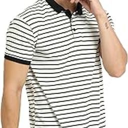 Men's Classic Striped Polo T-Shirt for Mens Premium Cotton Fabric Half Sleeve Polo-image-43