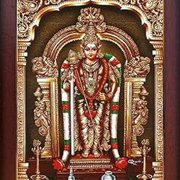 Garuda Photos - Subramanya Swamy Photo/Raja Alangaram Murugan/Subramanian Swamy/Thiruchendur Murugan/Murugar Photo Frame/Palani Murugan/Murugan raja alangaram (Small (9x7 Inch))-11