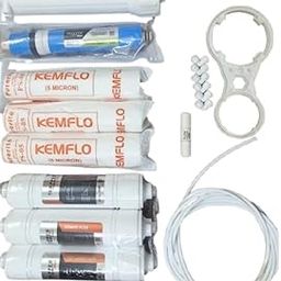 BANSHRI Enterprise RO Water Filter Replacement Kit with 5 Micron Cartridges, Membrane, Mounting Bracket, Tubing for All Type Ro Water Purifier (Mineral, Yearly with Pf), 20 Liter/Hour - White-picture-3